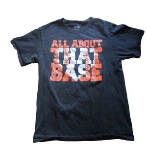 Port Company All About That Base Graphic T-Shirt Orange Black S